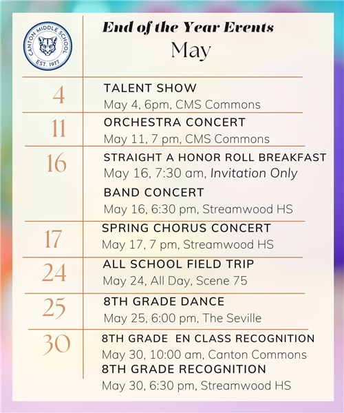 End of year events